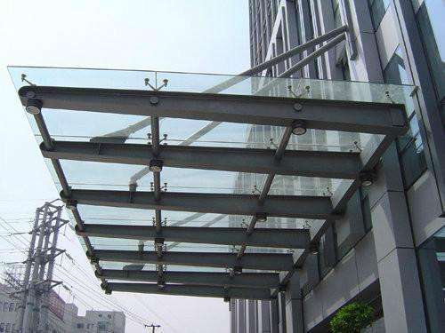 宁波玻璃棚价格玻璃雨棚厂家钢架