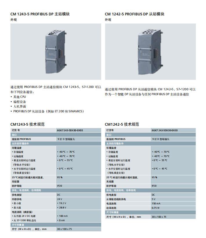 西门子S7-200CP243-1工业以太网模块