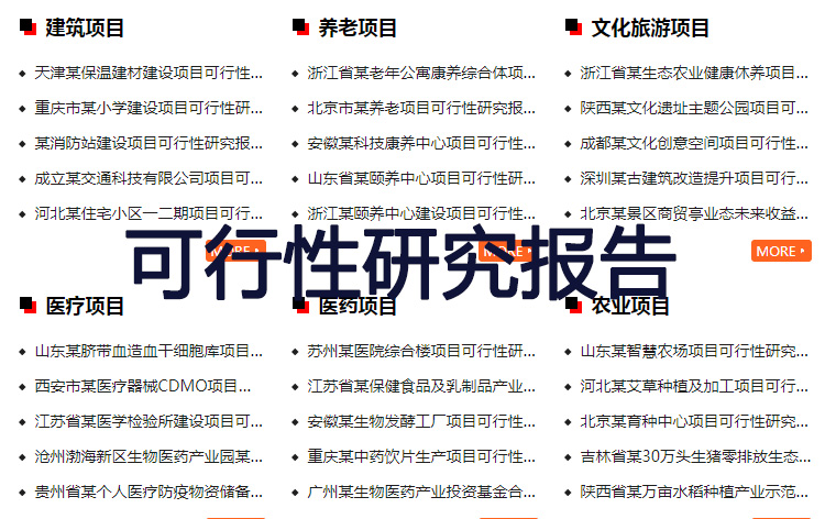 规划建设项目可行性研究报告