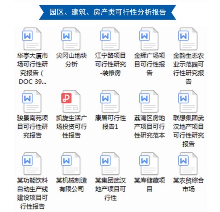 规划建设项目可行性研究报告