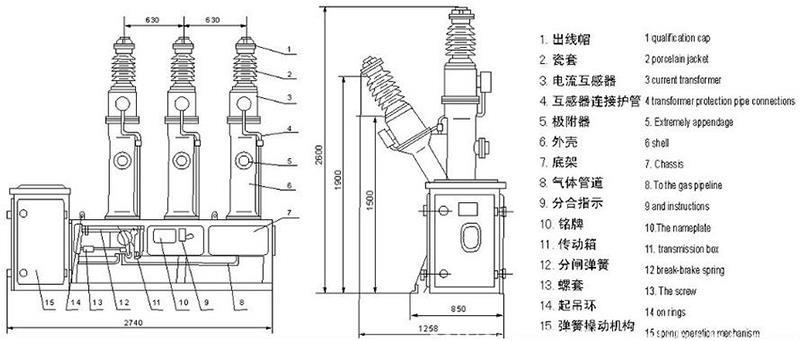 鞍山LW8高压六氟化硫断路器费用