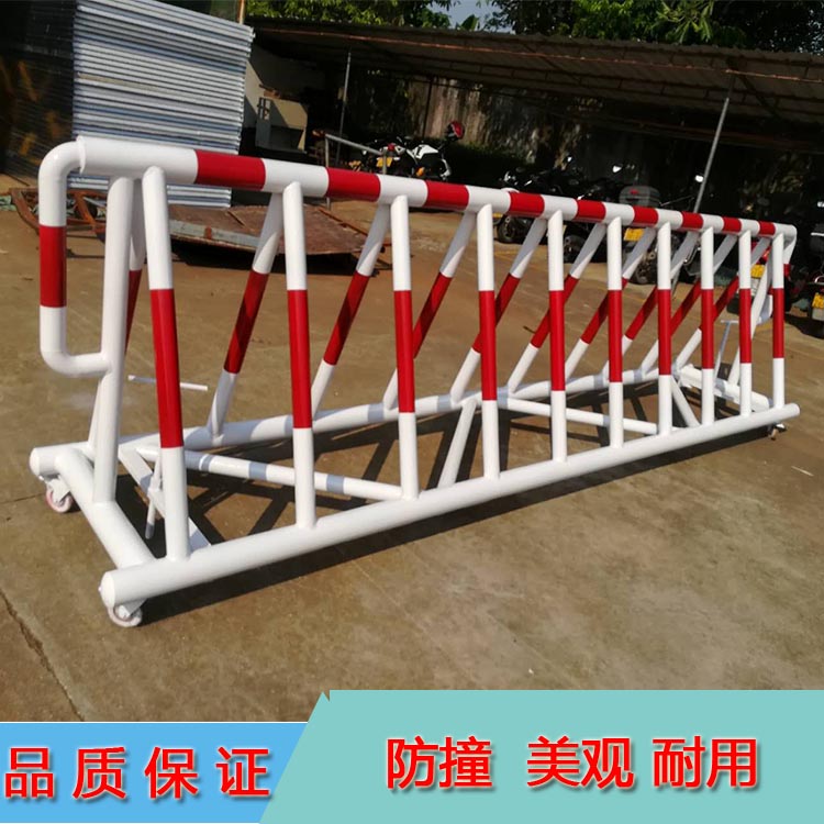 浙江校门口阻车挡路护栏杆 移动三脚架拒马护栏 优质钢管
