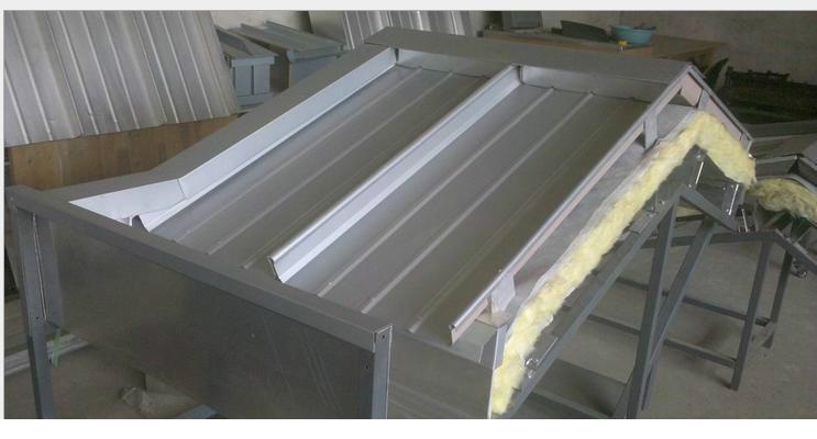 0.9厚深灰色氟碳漆铝镁锰金属屋面板430型330型