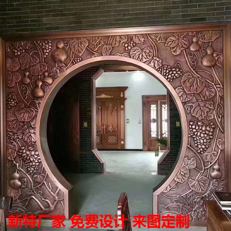 晋州中式铜浮雕壁画图片
