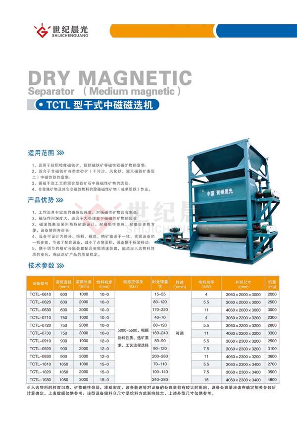 磁选设备 金昌磁选机 晨光机械-有完善的干选水选都有