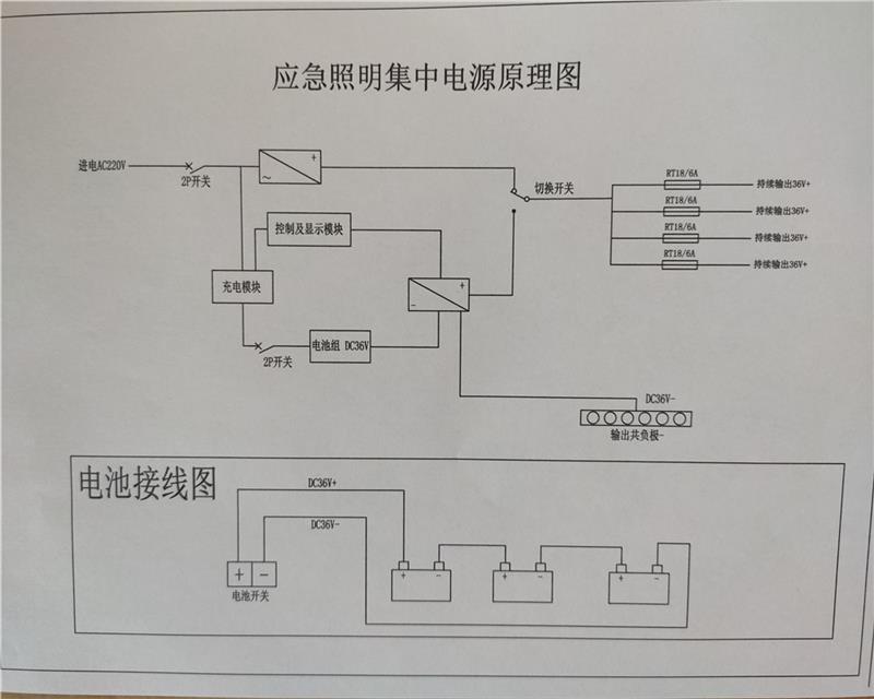 应急照明集中电源原理图片