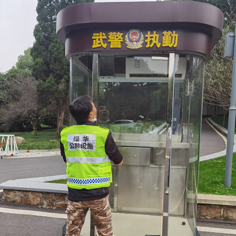 六安不锈钢岗亭-金属雕花板岗亭-厂家定做