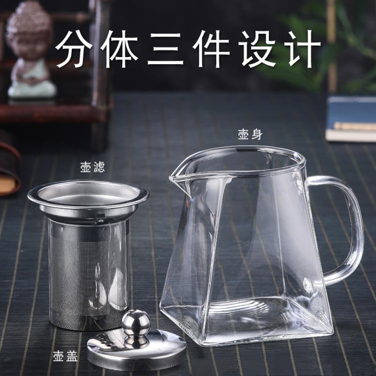 定制礼品 四方茶壶 加厚耐热花海壶促销价格