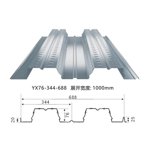 YX76-344-688楼承板_688楼承板_开口楼承板厂家价格批发