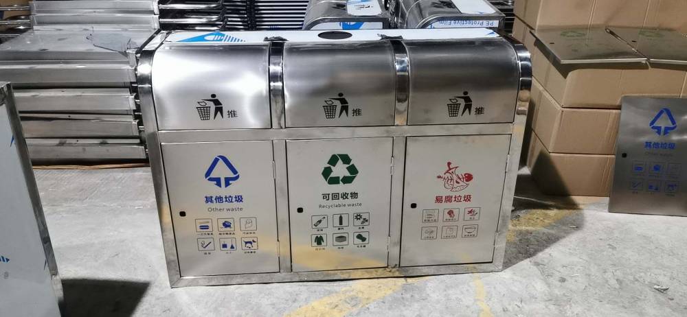 工业园垃圾桶送货上门到广西南宁,广场垃圾桶便宜批