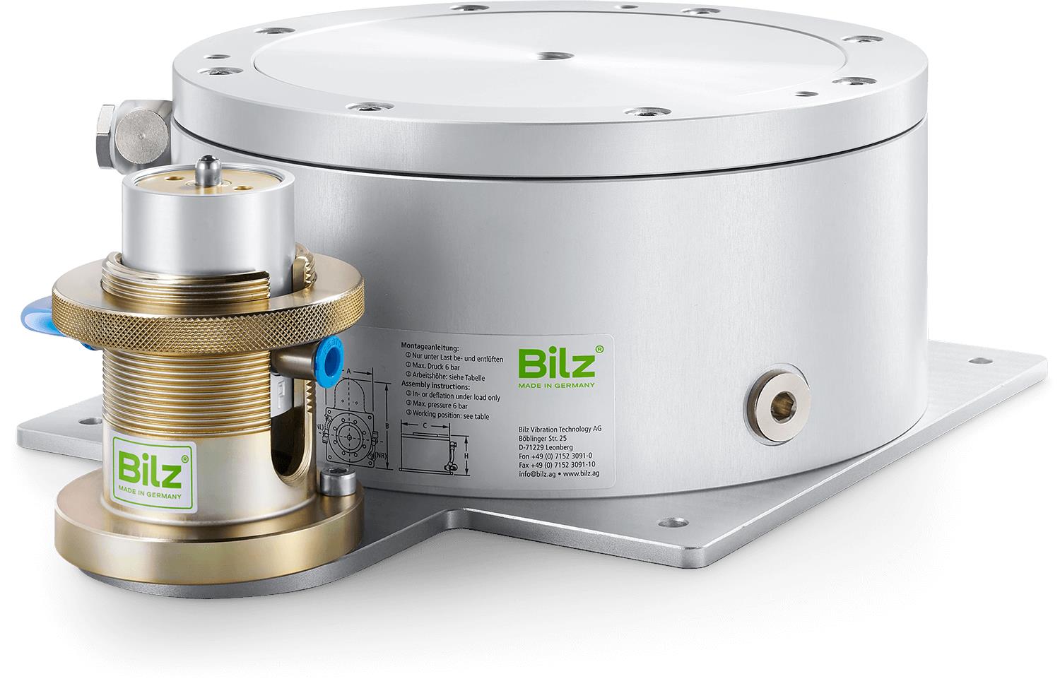 广东比尔茨bilz空气弹簧主动隔振系统BiAir2.5-ED
