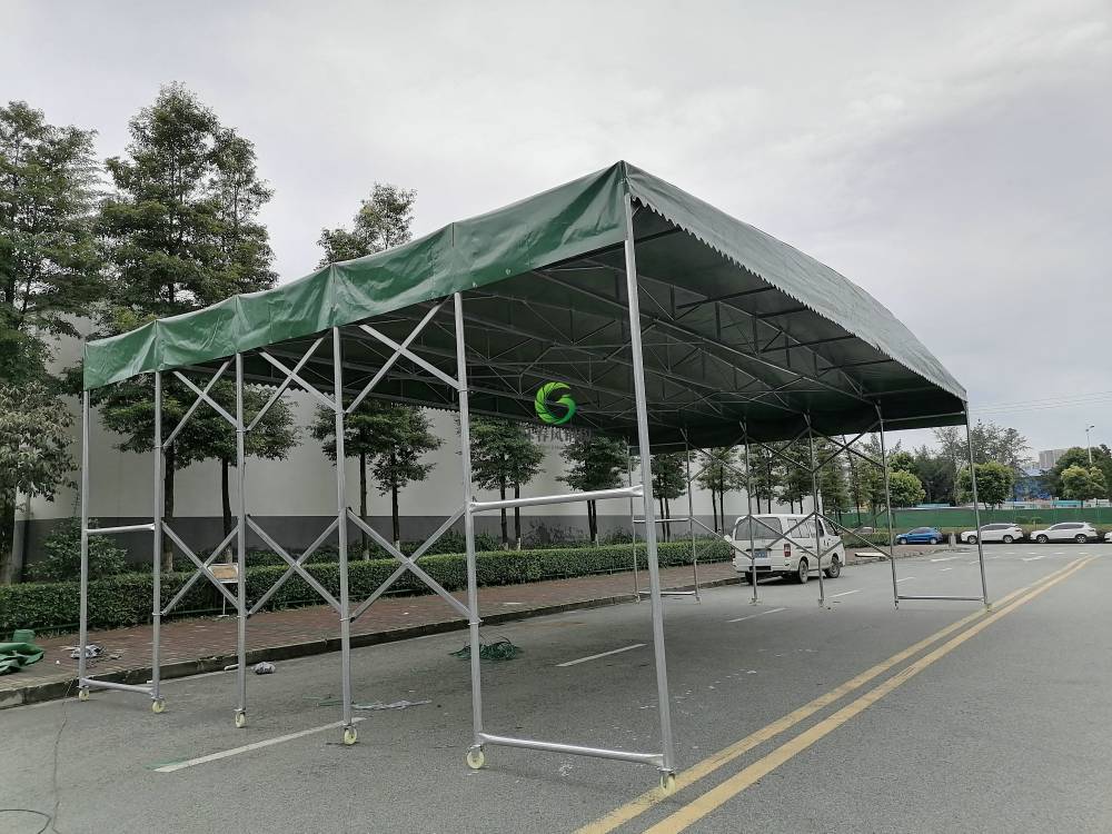 阿坝州定制移动伸缩厂房雨篷户外仓库帐篷篮球场雨棚