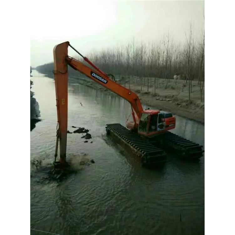萍乡水上清淤挖机 水上挖掘机出租租赁 企业