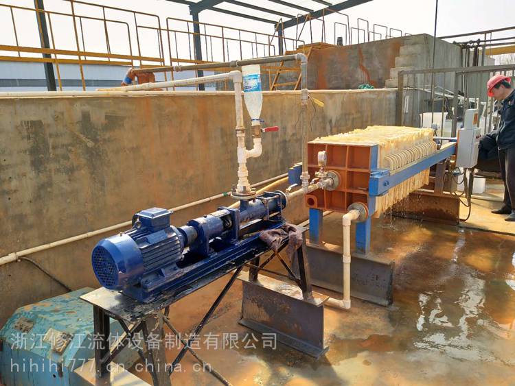 1.5KWG型轴单螺杆泵高浓度液体输送泵压滤机配套污泥螺杆泵螺旋泵