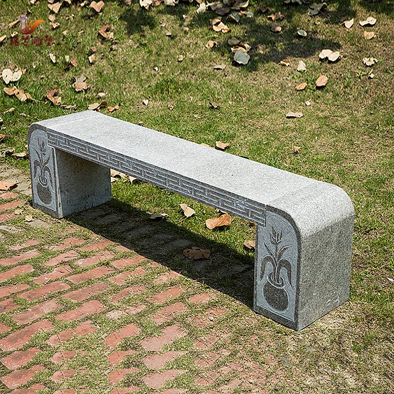 石材异形石桌子公园石长凳 可定做刻字石材加工