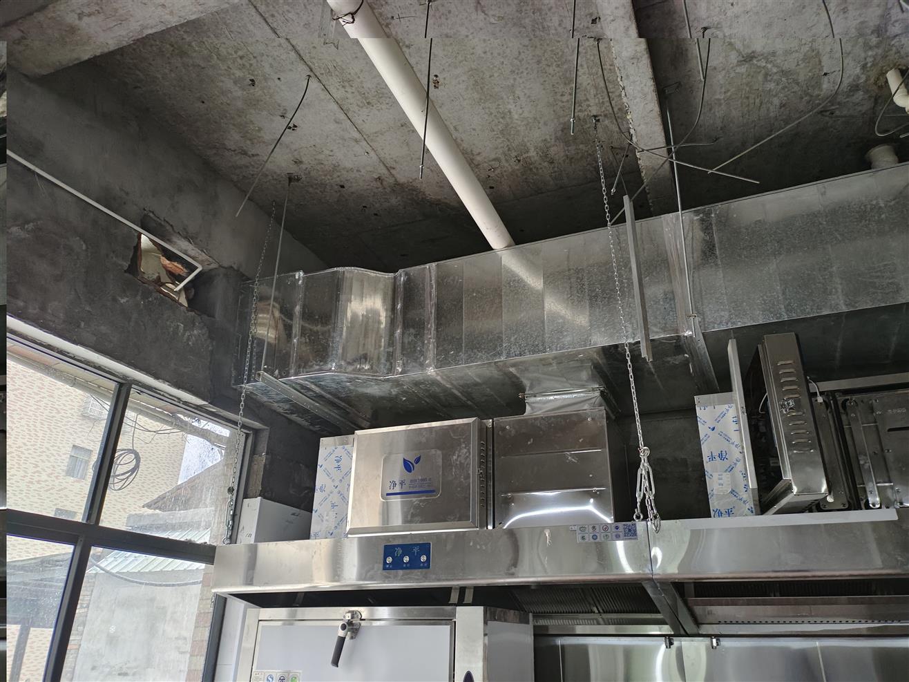 永新厨房排烟系统安装油烟净化15年