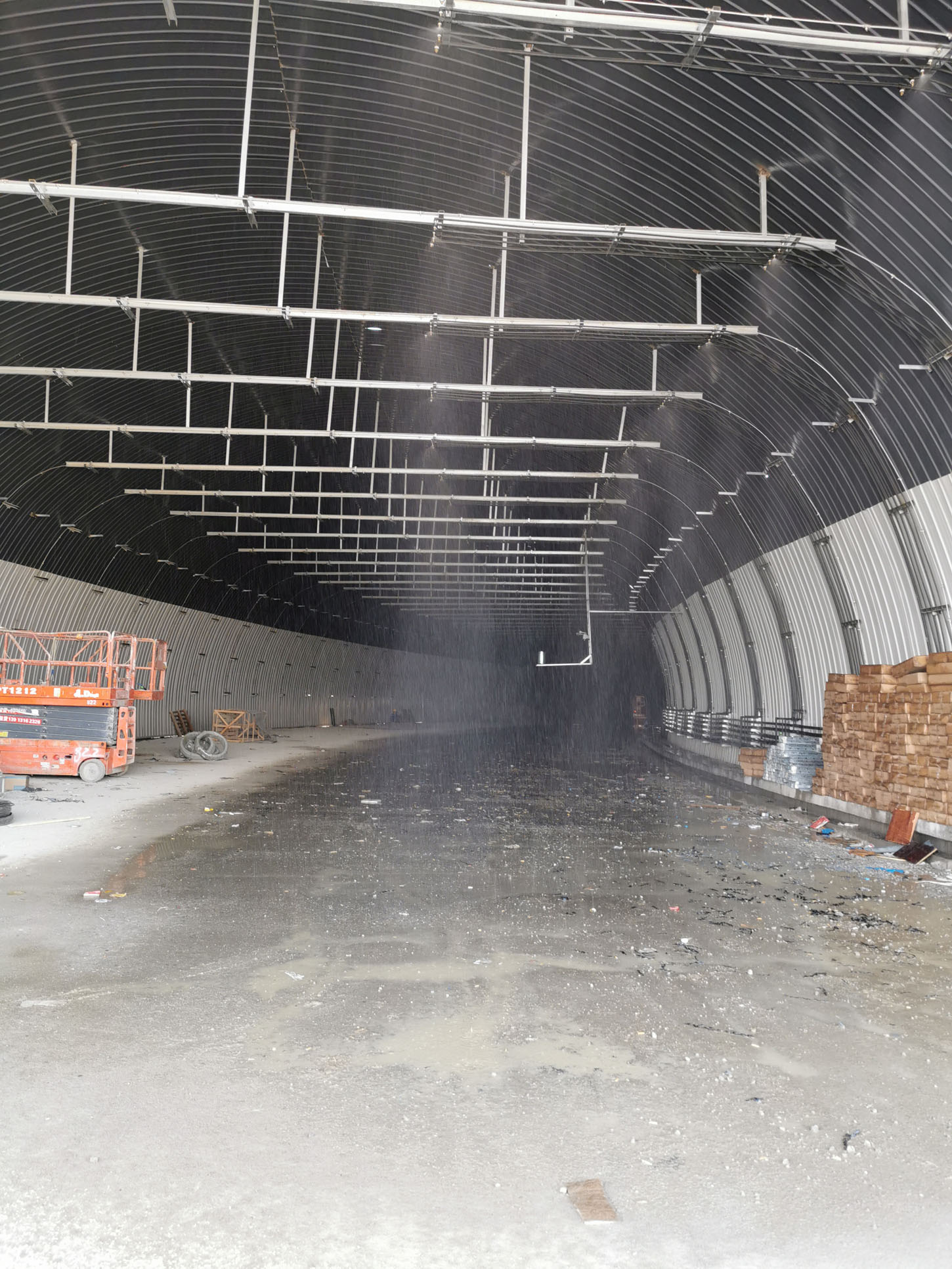 智能网联汽车测试场驾校驾考道路模拟雨雾雨雾喷淋人工降雨系统