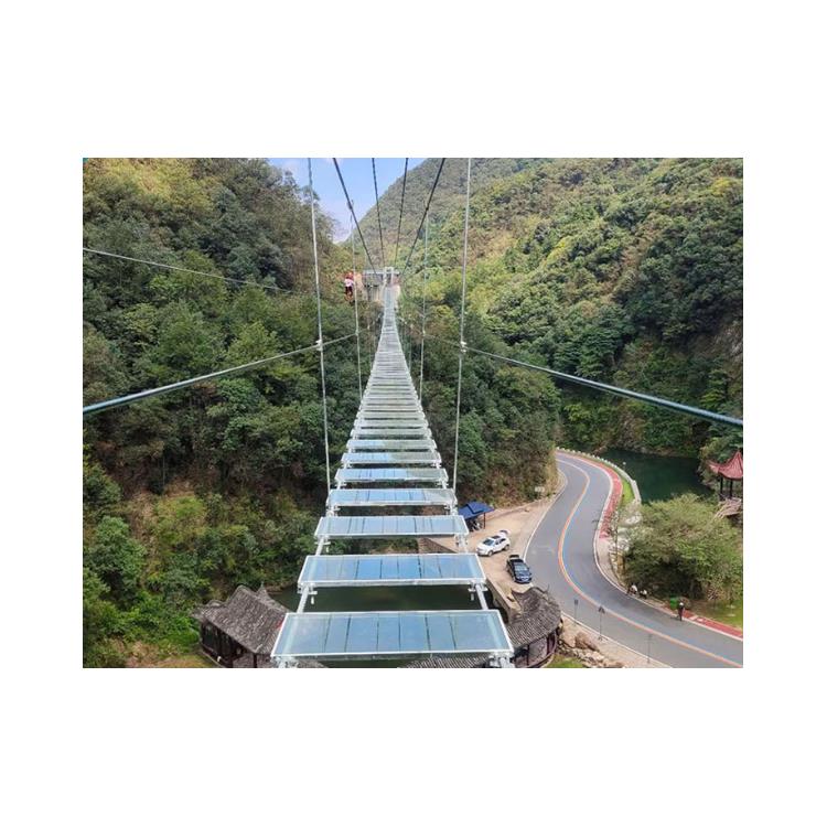 钢索吊桥 三鑫体育游乐设备 景区步步惊心桥报价